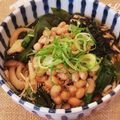 あーこ姐's cooksnap of when they made ヘルシー♡きのこと納豆の温かいお蕎麦♡.