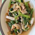 つくしS's cooksnap of when they made シンプル美味しい！小松菜と豚肉の中華炒め.