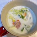 yu🐓's cooksnap of when they made 白菜とベーコンのミルクスープ.