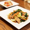 kuuchan86's cooksnap of when they made 葉にんにくと豚バラのオイスターソース炒め.