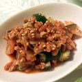 ヵりｎ's cooksnap of when they made ☆叩き胡瓜の納豆キムチ和え☆.