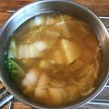 Ruriluru's cooksnap of when they made 白菜とじゃがいものほっこり味噌汁.