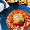 たけうちーの's cooksnap of when they made ☆簡単！トマト缶で煮込みハンバーグ☆.