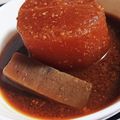 幸せまちこ's cooksnap of when they made じゅんわ～り染みる♪大根の赤味噌煮.
