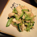 kikusui's cooksnap of when they made あと１品鶏皮とキュウリのからし醤油和え♪.