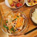 KEI〜☆'s cooksnap of when they made 人参ほうれん草もやし竹輪のナムル.