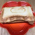 まこさんど's cooksnap of when they made ハーフホットサンド！シャウエッセン.