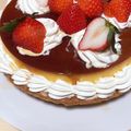 ёпⅠмσ's cooksnap of when they made 大きなプリンタルト.
