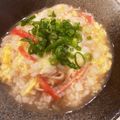 パッシーユ's cooksnap of when they made 疲れた胃に！カニカマで蟹玉雑炊.