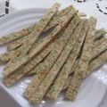 miyuki12's cooksnap of when they made 簡単☆青海苔と桜海老でおからプリッツ.