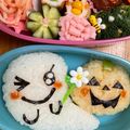 kkyunn☆'s cooksnap of when they made キャラ弁＊ハロウィンおばけ弁当♪.