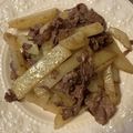 R2016's cooksnap of when they made ジャガイモと牛肉炒め.