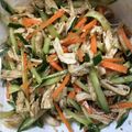 ☆ayami☆26's cooksnap of when they made 胡瓜、人参、ささみの中華風ごま酢サラダ.