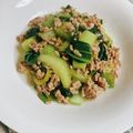 yukarin222's cooksnap of when they made チンゲンサイとひき肉の中華炒め.