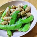 かわゆう1211's cooksnap of when they made 【スナップえんどうのマスタード和え】.