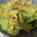 犬飼ってる's cooksnap of when they made お弁当★キャベツとシメジのフンワリ卵炒め.