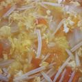 ☆このママさん☆'s cooksnap of when they made 栄養満点！卵とトマトと白菜のスープ.