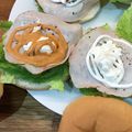 Ruriluru's cooksnap of when they made クリームチーズのハムレタスサンド.