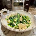 Superlittleboo's cooksnap of when they made 豆腐と小松菜と卵の炒め物.