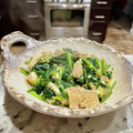 Superlittleboo's cooksnap of when they made 豆腐と小松菜と卵の炒め物.