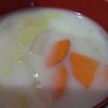 あゆたっくん's cooksnap of when they made 白菜・人参・油揚げの牛乳味噌汁.