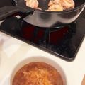 ロン子's cooksnap of when they made 鶏ももカリッと！オニオンソースで〜.