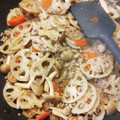 はるあか☆'s cooksnap of when they made ＊後一品に＊豚ひき肉と蓮根の炒め物＊.
