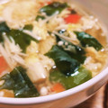 よるおそ's cooksnap of when they made トマトとレタスの卵スープ.