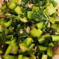 KAAASM's cooksnap of when they made 妊娠中授乳中の鉄分補給に！小松菜サラダ.