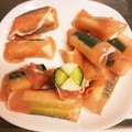 水玉ぱじゃま's cooksnap of when they made 長いもときゅうりの生ハム巻き.