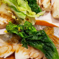 むしゃむしゃもぐもぐ's cooksnap of when they made 白身魚と菜の花の酒蒸し.