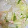 k_a_sa0802's cooksnap of when they made 大根と白菜のあったかスープ.