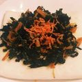 私市ビッキーズ津門巳's cooksnap of when they made わかめなめ茸桜えびはんぺんオープンサンド.