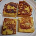 ♡mari♡ktm♡'s cooksnap of when they made レンジで浸透冷凍食パンでフレンチトースト.