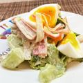 horseland's cooksnap of when they made ゆで卵カニカマブロッコリーのデリ風サラダ.