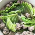 みきんこ✿'s cooksnap of when they made 鶏ミンチ団子とキャベツの優し気スープ春雨.