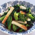 ＊たかちゃん＊'s cooksnap of when they made 菜花とちくわの海苔わさび和え.