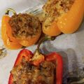 まりこんぐ209's cooksnap of when they made パプリカの肉詰め　オーブン焼き.