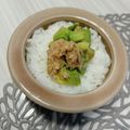 natan☆'s cooksnap of when they made 離乳食中期〜後期☆簡単アボカドツナ丼.