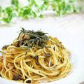 Satoco❋'s cooksnap of when they made 簡単！和風！豚バラ肉と高菜のパスタ！.