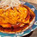 tekutekuto's cooksnap of when they made カニカマ天津飯.