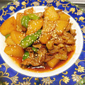 tonmyee's cooksnap of when they made 豚こま少し！大根とししとうの甘辛炒め.