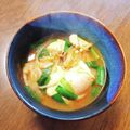 もふもふクロさん's cooksnap of when they made 白だしで！かつお香るスンドゥブ風スープ.