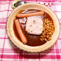 めぐ＊ぴぃ's cooksnap of when they made ソーセージと納豆とカレー.