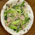 ゴチマロ☆'s cooksnap of when they made 小松菜ともやしの絶品中華炒め.