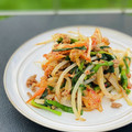 西＊絵子's cooksnap of when they made 簡単！合挽き肉とニラもやしのキムチ炒め.