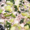 sunny147cm's cooksnap of when they made チンゲン菜と豆腐の中華そぼろあんかけ.