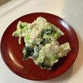 ポークの嫁's cooksnap of when they made 春キャベツとわかめの白和え.