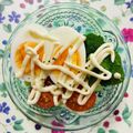 チェックのミニくま's cooksnap of when they made 春レタスと海老のクリチソースサラダ.