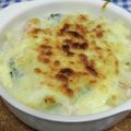 ととろ＆めい's cooksnap of when they made サーモンほうれん草ポテトマカロニグラタン.